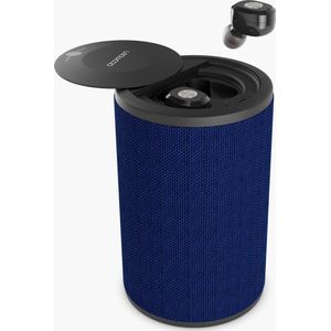 LEDWOOD LD-ST-9-BLU - DUAL ST9 Bluetooth speaker met geïntegreerde in-ear earphones, blauw
