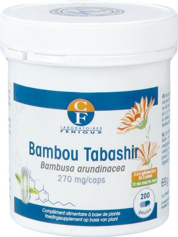 Voedingssupplement - Bamboe Tabashir - Capsulevorm - Rijk aan Silicium
