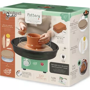 BICK- Boetseerpakket met draaischijf - 2 pakken luchtdrogende klei - 8