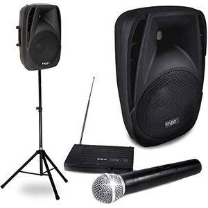 Draagbare luidspreker met versterker 150 W, BT 8 microfoon