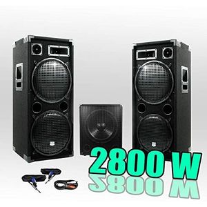 Ibiza Pack PA 15215 2800W-bi versterkte subwoofer