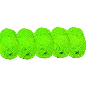 UV FLOOR – 5 stuks neongele draden – speciaal zwart licht – fluorescerend accessoire – string art