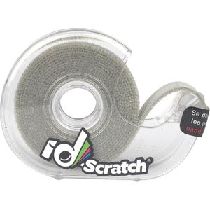 Klittenband - rol 2m x 2cm - grijze kleur (IDS-SG)