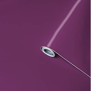 Venilia Plakfolie Uni Matt Purple Dekofolie meubelfolie behang zelfklevende folie, PVC, zonder ftalaten, paars, 45cm x 2m, 160µm (dikte: 0,16mm), 53302