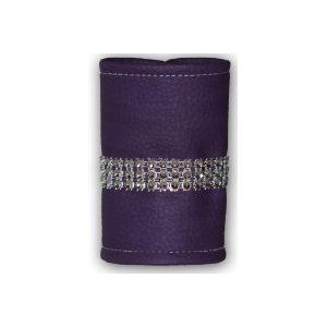 Pour Sasha by Nath Déco 272334-05 servetring, kunstleer, PVC/polyester/polyurethaan, violet, 6 stuks