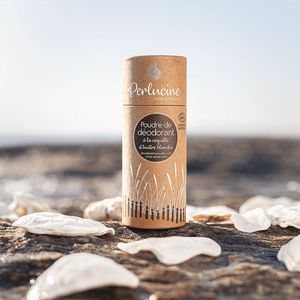 Luxurieuze biologische Deodorant poeder met witte oesterschelp - zeer gevoelige huid - noni plant en kaolien 40gr