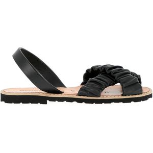 Leren sandalen Avarca Illueca MINORQUINES. Leer materiaal. Maten 37. Zwart kleur