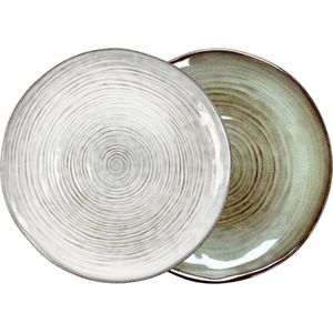 Cirk -  dinerbord - keramiek - Assortiment - Ø 26 cm - Set-6 CIRKASGM