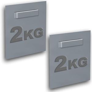 2 stuks zelfklevende clips voor dibond en spiegel, 70 x 70 mm, max. 2 kg