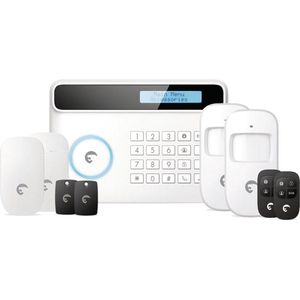 Draadloos alarmsysteem eTIGER S4 COMBO SECUAL met vaste telefoonlijn en GSM communicatie via iOS en Android