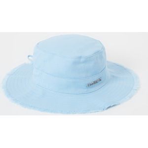 Jacquemus Blauwe Katoenen Artisjok Bucket Hat , Blue , unisex , Maat: 56 CM