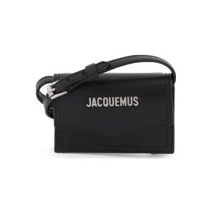 Jacquemus Le Porte Azur Crossbody Kaarthouder , Black , Heren , Maat: ONE Size
