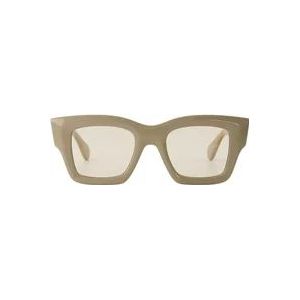 Jacquemus Beige Acetaat Zonnebril , Beige , unisex , Maat: ONE Size