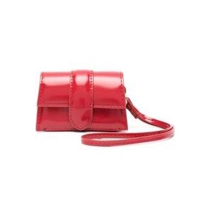 Jacquemus Rode Portemonnee met Afneembare Band , Red , Dames , Maat: ONE Size