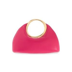 Jacquemus Roze Mini Ring Tas met Magnetische Sluiting , Pink , Dames , Maat: ONE Size