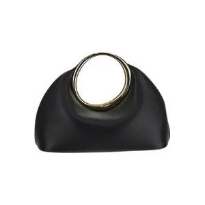 Jacquemus Organische Vorm Mini Ring Tas Zwart , Black , Dames , Maat: ONE Size