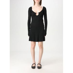 Jacquemus, Dames, Jurken, Zwart, Maat: 2XS Viscose,