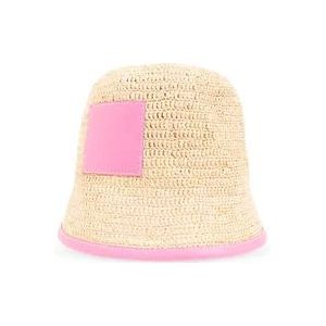 Jacquemus Hats , Pink , Dames , Maat: 56 CM