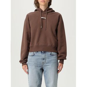 Jacquemus - Hoodie - Bruin - Dames - Katoen - Met Logo en Trekkoord