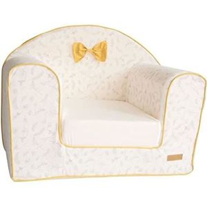 Domiva Club fauteuil LEAFY BUNNY - 43 x 55,5 x 50 cm - Afneembare hoes - Convertible - 100% biologisch katoen