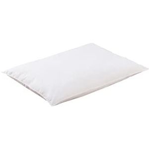 Doudodo - Mon P'tit DODO - Hoofdkussen - Wit - 100% Katoen, Holle Silicone Vulling, 40x60 cm