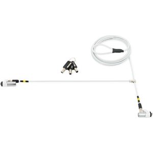 Mobilis - Nano - Beveiliging van Notebooks - Wit - Stalen Beveiligingskabel