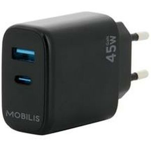 Mobilis wandlader, 45 W, zwart