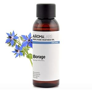 100% Organic cold pressed Borage oil - 50ml - Pure, Natural, from organic farming - Aroma Labs