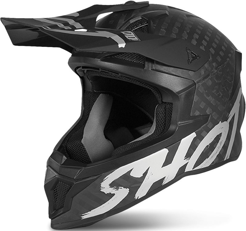 Shot - Lite Carbon - Crosshelm - Zwart - Koolstofvezel