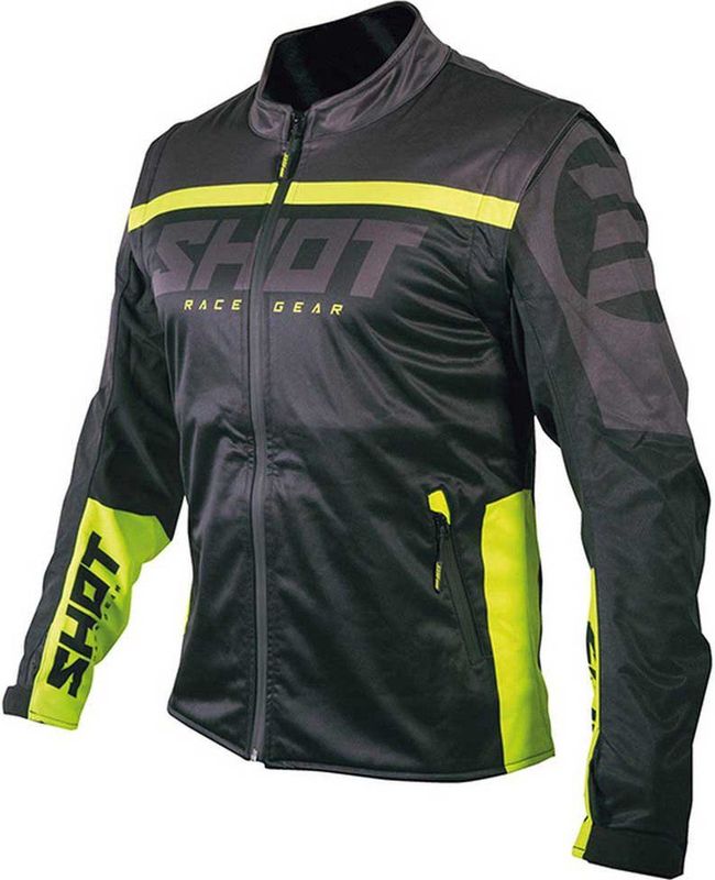 Shot - Softshell Lite 2.0 - Jas - Zwart - Licht Winddicht en Waterdicht
