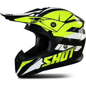 Shot - Pulse - Crosshelm - Zwart - ABS - Hypoallergene Voering