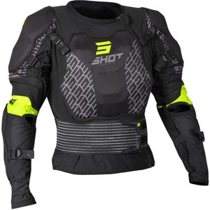 Bodyprotector Shot Optimal Zwart-Neon Geel