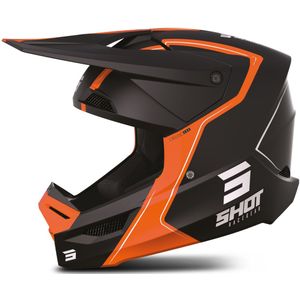 Shot - Race - Crosshelm - Zwart - Synthetisch - Schokdempend