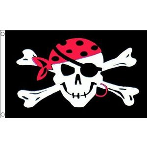 One Eyed Jack Piratenvlag 90x60cm - Privateer vlag 60 x 90 cm - Vlaggen - AZ VLAG
