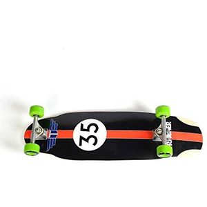 Skateboard Cruiser 7-laags met groene wiel, 925 x 31,75 inch