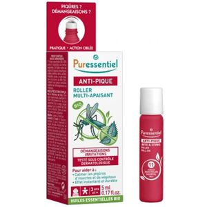 Puressentiel - Anti Pique - Roller - 5 ml - BIO - 11 Huiles Essentielles
