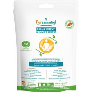 Puressentiel - Aroma Stress - Gummies - Mandarijnsmaak - Suikervrij - Veganistisch