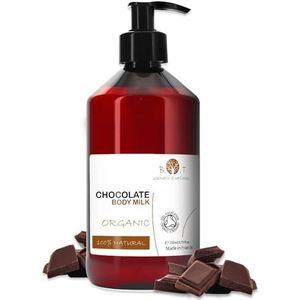 B.O.T Cosmetic & Wellness - Biologische luxe lichaamsmelk, hydraterend, beschermend | chocolade | verstevigt de huid | dagelijks | mariene werkzame stoffen, contactgel, avocado-olie, 250 ml