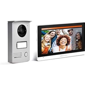 SCS Sentinel - PVF0053 - Video-intercom - 2 -draadloze videopoorten, 7-inch touchscreen - Draadloze videofoon, straatbord, bel, wandhouder, adapter, schroef - visio wi -fi