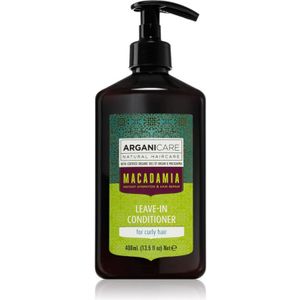 Arganicare Macadamia gladmakende leave-in conditioner voor krullend haar 400 ml