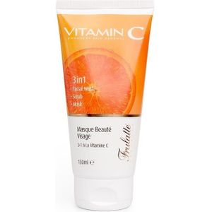 Arganicare - Schoonheidsgezichtsmasker 3-1 - Gezichtsmasker - Met Vitamine C