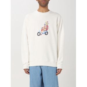 Drole de Monsieur, Heren, Sweatshirts & Hoodies, Wit, Maat: S Katoen,