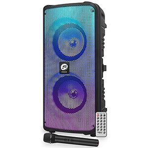 FestiSound VENICE26 autonomer luidspreker met micro-accu en afstandsbediening, led RGB, 300 watt, USB/BT/AUX/SD