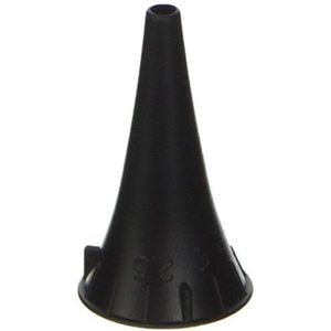 GIMA 250 wegwerp-oor-specuum, Ø 2,5 mm, zwart, voor welke Allyn Otoscoop