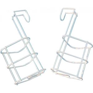 Urinaalhouder Atlantis - Wit - Geplastificeerd metaal - Met haak eenvoudig aan bed te bevestigen