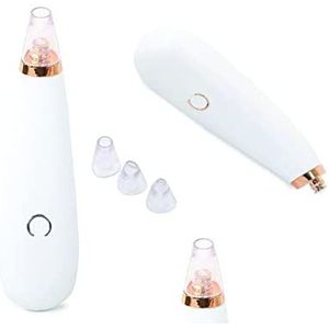 PARENCE. - Elektrische mee-eterstofzuiger met 3 verwisselbare punten – mee-eterverwijderaar, zuigt onzuiverheden, reinigt de poriën, verwijdert de epidermis, die afbladderen, 1,0 stuks (Asp22)