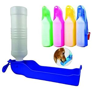PARENCE. - Draagbare drinkfles voor honden, 500 ml/opvouwbare waterfles voor honden, katten, huisdieren, outdooractiviteiten, buiten. - 1 stuk, willekeurige kleur