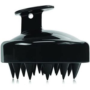 PARENCE - Hoofdmassageapparaat ontworpen voor hoofdhuid - Siliconen borstel met zachte punten voor droog en nat haar - willekeurige kleur (blauw, zwart, roze enz...)