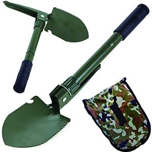 PARENCE. - Multifunctionele klapschep, met etui, tuingereedschap, camping – schep, piosche, zaag, knoopopener – alles in 1 lengte uitgeklapt: 41,5 cm, lengte ingeklapt: 16 cm