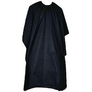 PARENCE.- Lange kapper cape met strings van bevestigingsmiddelen/schort van cut cut tegen haar cut 1m40cm - hygiëne - kleur zwart
